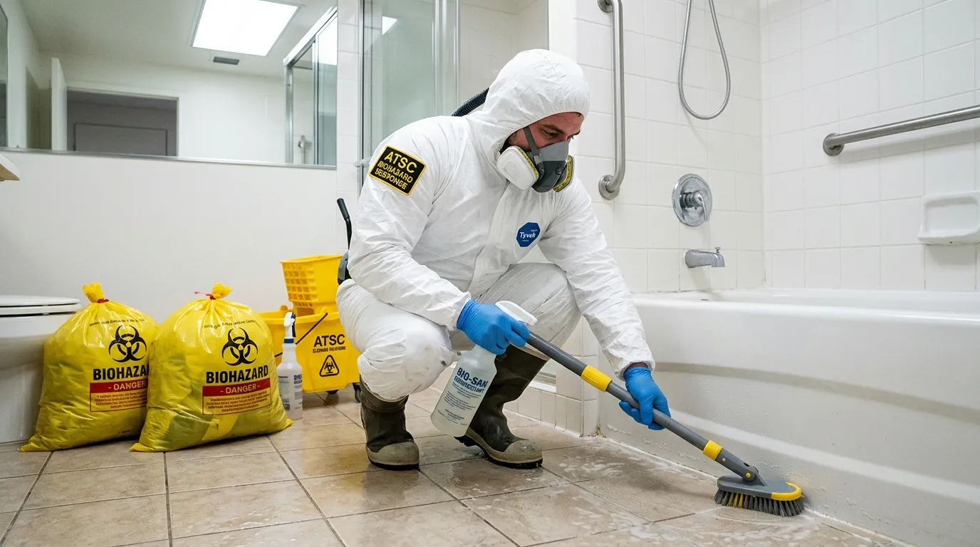 Decontamination equipment deployed for Blood Cleanup in Muscoy